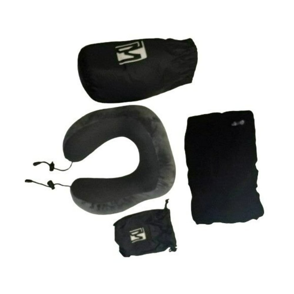 Travel  Kit Pillow 100% Memory Foam Pillow Neck for Airplane and  Head Support S